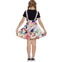 Abstract Floral Background Kids  Apron Dress View4