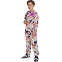 Abstract Floral Background Kids  Sweatshirt set View2