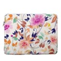 Abstract Floral Background 15  Vertical Laptop Sleeve Case With Pocket View1