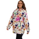 Abstract Floral Background Women s Ski and Snowboard Waterproof Breathable Jacket View3