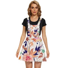 Abstract Floral Background Apron Dress