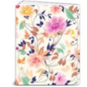 Abstract Floral Background 7  x 9  Softcover Notebook View2