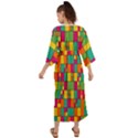 Abstract-background Grecian Style  Maxi Dress View2
