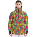 Abstract-background Men s Pullover Zip Ski and Snowboard Waterproof Breathable Jacket View1