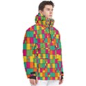 Abstract-background Men s Pullover Zip Ski and Snowboard Waterproof Breathable Jacket View3