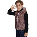 Human Spider Mutant Creatures Motif Random Pattern Kids  Stylish Hooded Puffer Vest View2