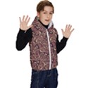 Human Spider Mutant Creatures Motif Random Pattern Kids  Stylish Hooded Puffer Vest View3