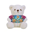 Roses Floral Stained Glass Vibrant Full Print Tee for Cuddly Teddy Bear View1