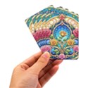 Roses Floral Stained Glass Vibrant Playing Cards Single Design (Rectangle) with Custom Box View3