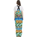 Roses Floral Stained Glass Vibrant Women s Front Zip Ski And Snowboard Bib Pants View4