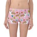 Corgi Bubble Boba Tea Pink Pattern Boyleg Bikini Bottoms View1