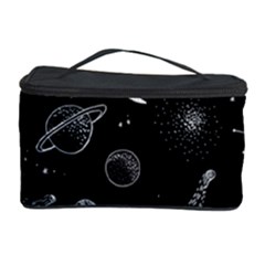 Cosmic Black Space Star Cosmetic Storage Case