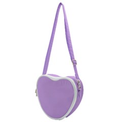 Luscious Lavender Hex #cca3e7 Heart Shoulder Bag