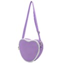 Luscious Lavender Hex #cca3e7 Heart Shoulder Bag View1