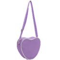 Luscious Lavender Hex #cca3e7 Heart Shoulder Bag View2