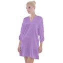 Luscious Lavender Hex #cca3e7 Open Neck Shift Dress View1