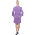 Luscious Lavender Hex #cca3e7 Open Neck Shift Dress View2