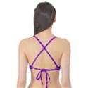 Purple Plaid Tartan 3 Tank Bikini Top View2