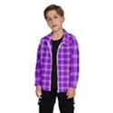 Purple Plaid Tartan 3 Kids  Windbreaker View2