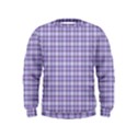 Purple Plaid Tartan 2 Kids  Sweatshirt View1