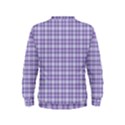 Purple Plaid Tartan 2 Kids  Sweatshirt View2