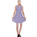 Purple Plaid Tartan 2 Reversible Velvet Sleeveless Dress View2