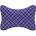 Blue Tartan Plaid 1 Diagonal Seat Head Rest Cushion View1
