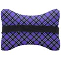 Blue Tartan Plaid 1 Diagonal Seat Head Rest Cushion View2