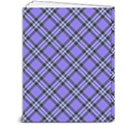 Blue Tartan Plaid 1 Diagonal 7  x 9  Hardcover Notebook View2