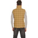 Autumn Fall Plaid Tartan 1 Men s High Neck Button Up Puffer Vest View4