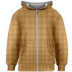 Autumn Fall Plaid Tartan 1 Kids  Zipper Hoodie Without Drawstring