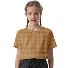 Autumn Fall Plaid Tartan 1 Kids  Basic T-shirt