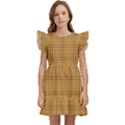 Autumn Fall Plaid Tartan 1 Kids  Winged Sleeve Dress View1