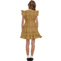 Autumn Fall Plaid Tartan 1 Kids  Winged Sleeve Dress View4