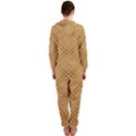 Autumn Fall Plaid Tartan 1 Diagonal Hooded Jumpsuit (Ladies) View2
