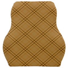 Autumn Fall Plaid Tartan 1 Diagonal Car Seat Velour Cushion 