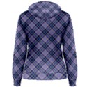 Purple Plaid Tartan 1 Diagonal Women s Pullover Hoodie View2