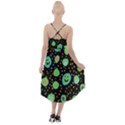 Doodle Dot Drawing High-Low Halter Chiffon Dress  View2