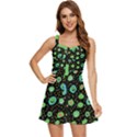 Doodle Dot Drawing Ruffle Edge Bra Cup Chiffon Mini Dress View1