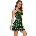Doodle Dot Drawing Ruffle Edge Bra Cup Chiffon Mini Dress View3