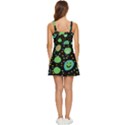 Doodle Dot Drawing Ruffle Edge Bra Cup Chiffon Mini Dress View4