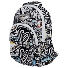 Doodle New York City Nyc Rounded Multi Pocket Backpack