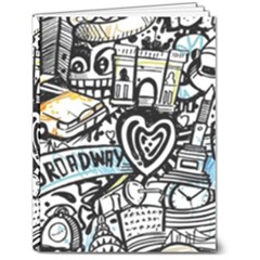 Doodle New York City Nyc 6  X 8  Hardcover Notebook