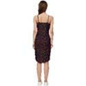 Pattern Ha Ha Ha  Abstract Black Dark Doodle Hahaha Pattern Physco Wrap Frill Dress View4
