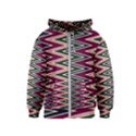 Pattern Zigzag Stripe Design Kids  Zipper Hoodie View1