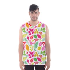 Leaves Pattern Seamless Texture Men s Basketball Tank Top