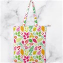 Leaves Pattern Seamless Texture Double Zip Up Tote Bag View1