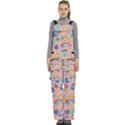 Ice Cream Donut Sweets Candie Women s Side Zip Front Pouch Ski And Snowboard Bib Pants	 View1