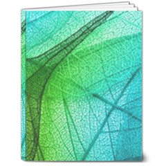 Texture Green Leaf Abstraction 3d 7  X 9  Hardcover Notebook