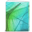 Texture Green Leaf Abstraction 3d 7  x 9  Softcover Notebook View2